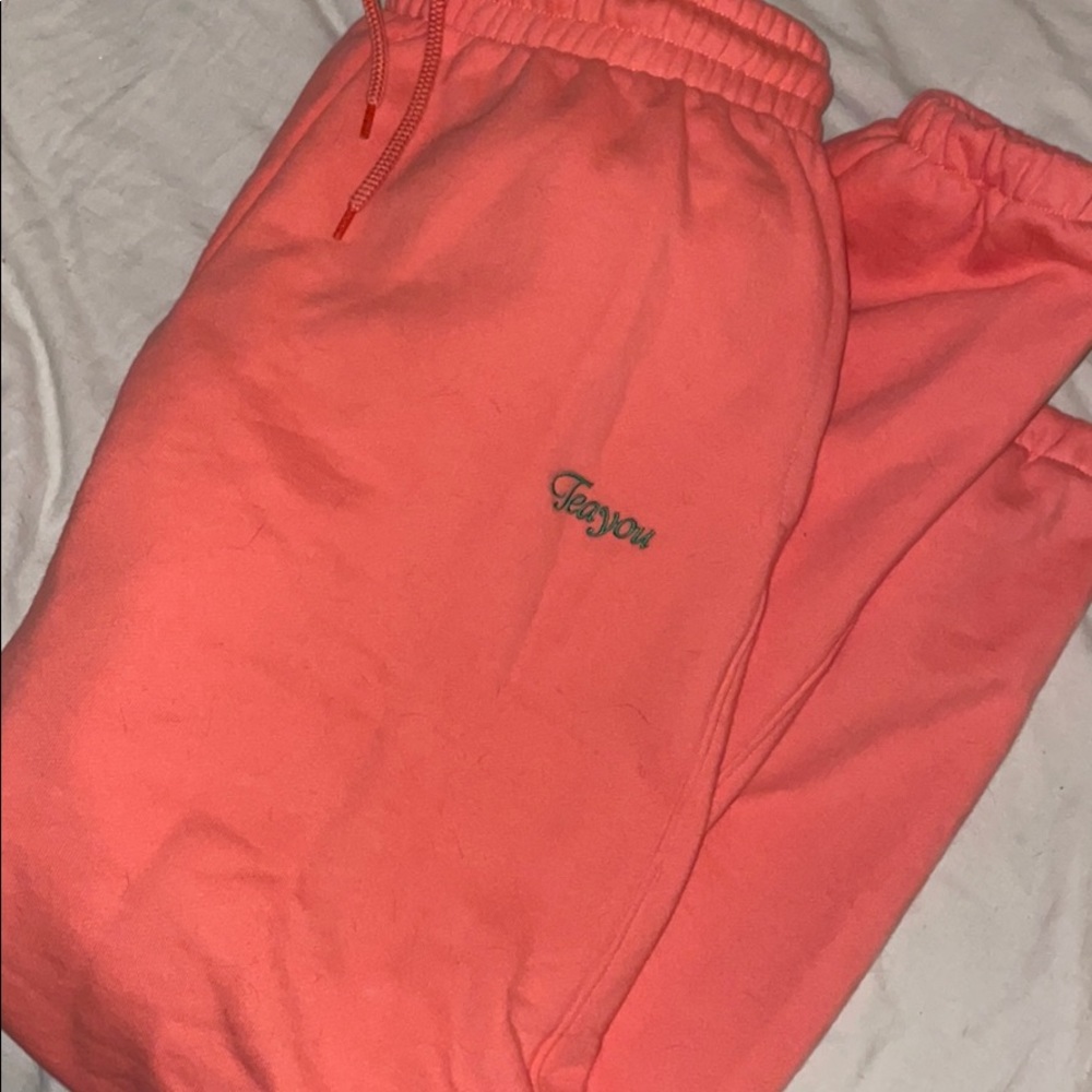 Coral TEAYOU never worn sweatpants *COZY*